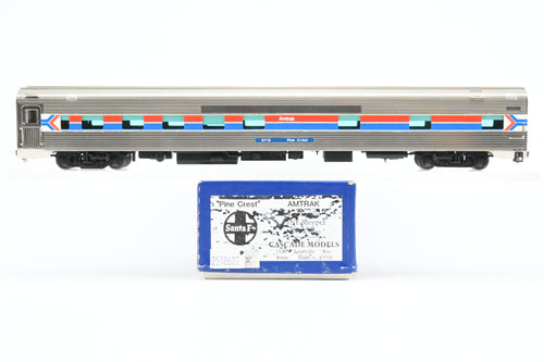 HO Brass Cascade Models Amtrak Ex. AT&SF - Santa Fe Budd Pine Series 10RMT-6DBR Sleeper w/o Skirt Pro-Painted “Pine Crest