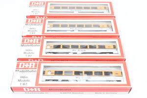 HOn3  D+R Modellbahn D&RGW  - Denver & Rio Grande Western Style "Modern" Passenger Coach 4 Pack