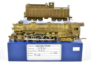 HO Brass PFM - Toby D&RGW - Denver & Rio Grande Western 4-8-4 Class M-64 Crown Model