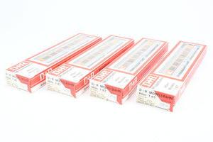 HOn3  D+R Modellbahn D&RGW  - Denver & Rio Grande Western Style "Modern" Passenger Coach 4 Pack