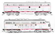 Load image into Gallery viewer, HO Brass CON DVP - Division Point CB&amp;Q - Burlington Route EMD F3A/B Set Factory Painted No. 9960-A (No number on the &quot;B&quot; Unit)
