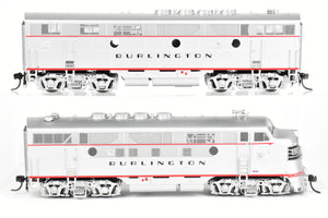 HO Brass CON DVP - Division Point CB&Q - Burlington Route EMD F3A/B Set Factory Painted No. 9960-A (No number on the "B" Unit)