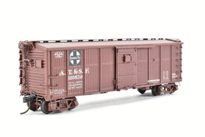 HO Brass Pecos River Brass ATSF - Santa Fe Bx-6 Boxcar w/Ajax Brake Wheel and AB Brake System CP #120530