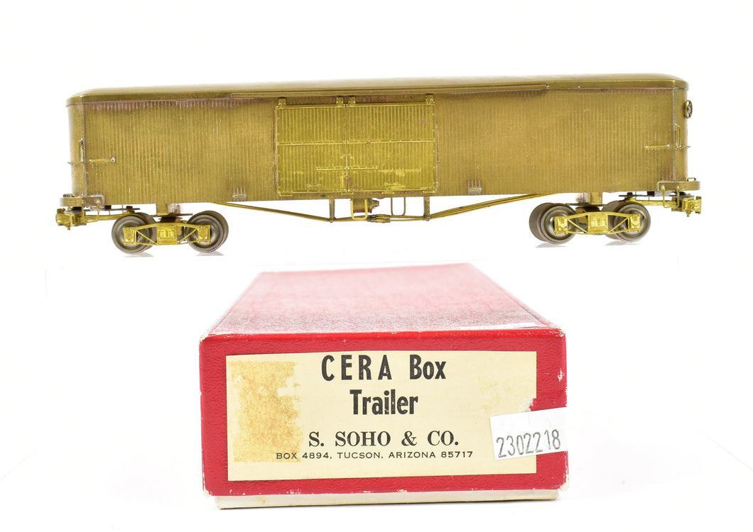 HO Brass S. Soho & Co. Various Roads CERA Box Trailer