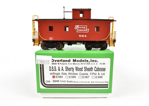 HO Brass OMI - Overland Models, Inc. DSS&A - Duluth South Shore & Atlantic Shorty Wood Sheath Caboose FP No. 584