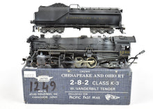 Load image into Gallery viewer, HO Brass PFM - United C&amp;O - Chesapeake &amp; Ohio 2-8-2 K3a Mikado with Vanderbilt Tender painted and numbered 1249
