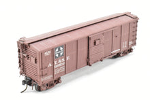 Load image into Gallery viewer, HO Brass Pecos River Brass ATSF - Santa Fe Bx-6 Boxcar w/Ajax Brake Wheel and AB Brake System CP #120530
