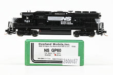 Load image into Gallery viewer, N Brass OMI - Overland Models, Inc. NS - Norfolk Southern EMD GP60 Factory Painted Back No. 7143

