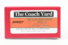 Load image into Gallery viewer, HO Brass TCY-The Coach Yard  No. 1483 BNSF - Burlington Northern Santa Fe "Mt. San Antonio" Storage HEP Power Car No. 53
