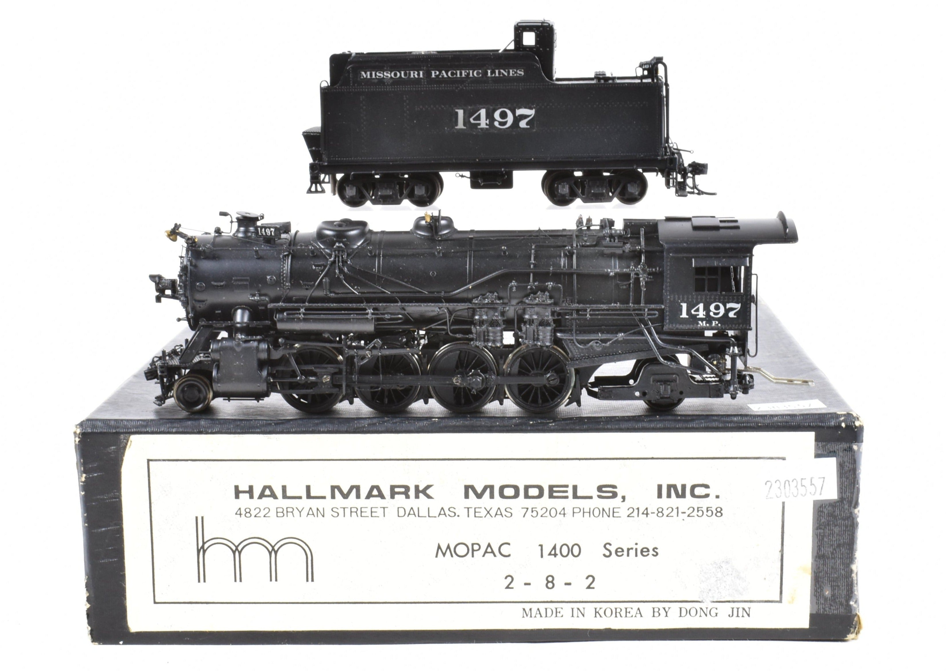 HO Brass Hallmark Models MP - Missouri Pacific 1400 2-8-2 Mikado