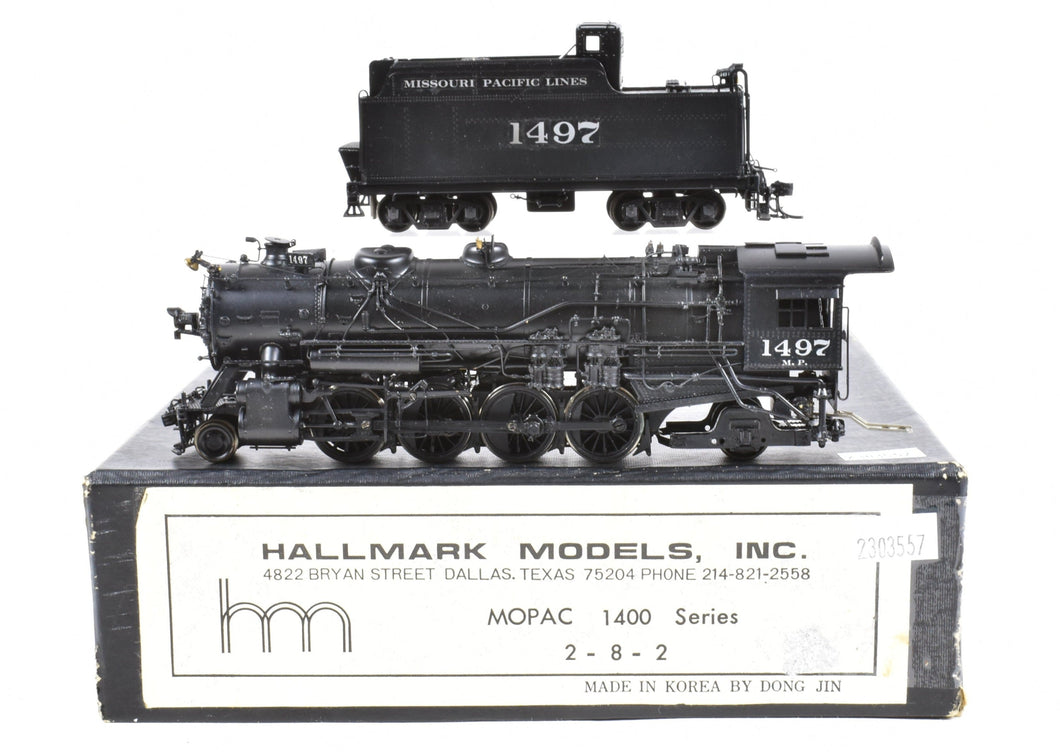 HO Brass Hallmark Models MoPac - Missouri Pacific 1400 2-8-2 Mikado Painted