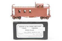 Load image into Gallery viewer, HOn3 Brass HOn3 D&amp;RGW - Denver &amp; Rio Grande Western #0505 Caboose PARTIALLY PAINTED AS-IS
