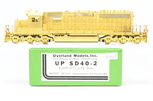 HO Brass OMI - Overland Models Inc. UP - Union Pacific EMD SD40-2 #3499-3573 w/88