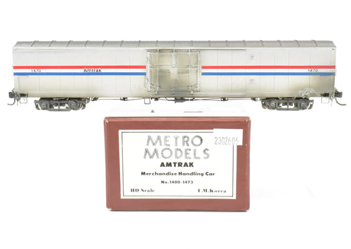 HO Brass Metro Models Amtrak Merchandise Handling Car CP No. 1470, Light to Moderate Weathering