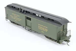 HOn3 Brass Soho D&RGW - Denver & Rio Grande Western #168 Baggage Car with Light Power Unit Custom Painted