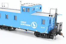 Load image into Gallery viewer, HO Brass OMI - Overland Models, Inc. GN - Great Northern 30' All Plywood Caboose FP Big Sky Blue No. X211
