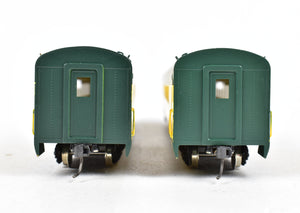 HO Brass NPP - Nickel Plate Products C&NW - Chicago & Northwestern 2-Car Coach Set Pro-Painted