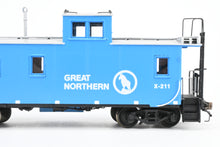 Load image into Gallery viewer, HO Brass OMI - Overland Models, Inc. GN - Great Northern 30' All Plywood Caboose FP Big Sky Blue No. X211
