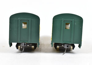 HO Brass NPP - Nickel Plate Products C&NW - Chicago & Northwestern 2-Car Coach Set Pro-Painted