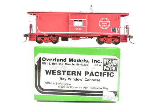HO Brass OMI - Overland Models, Inc. WP - Western Pacific Bay Window Caboose Painted For Missouri Pacific