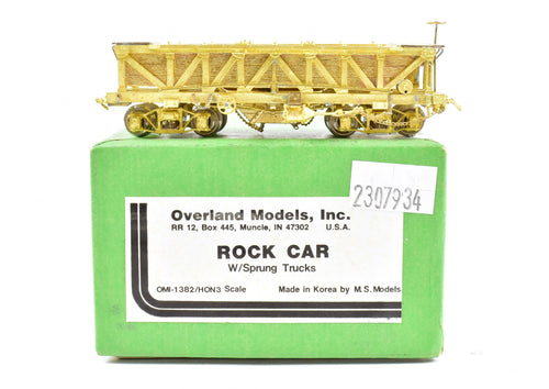 HOn3 Brass OMI - Overland Models, Inc. Various Roads Rock Car with Sprung Trucks