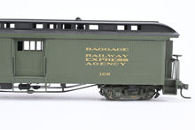 Load image into Gallery viewer, HOn3 Brass Soho D&amp;RGW - Denver &amp; Rio Grande Western #168 Baggage Car with Light Power Unit Custom Painted
