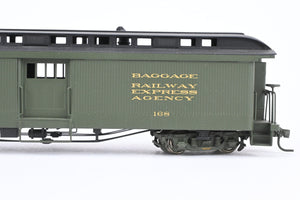 HOn3 Brass Soho D&RGW - Denver & Rio Grande Western #168 Baggage Car with Light Power Unit Custom Painted