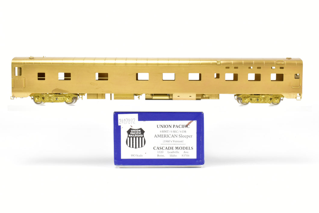 HO Brass Cascade Models UP - Union Pacific Pullman Standard 6sec-6 rmt-4bdr American Sleeper 1960's Version