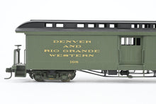Load image into Gallery viewer, HOn3 Brass Soho D&amp;RGW - Denver &amp; Rio Grande Western #168 Baggage Car with Light Power Unit Custom Painted
