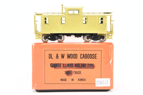 HO Brass NPP - Nickel Plate Products DLW - Lackawanna or C&IM - Chicago & Illinois Midland Railway Type Wood Caboose