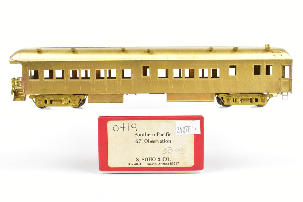 HO Brass Soho SP - Southern Pacific/T&NO 67' Observation and Business Car