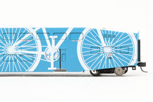 Load image into Gallery viewer, N Athearn Metrolink Bombardier Coach 3-Pack Special Edition "Bikes" and "Stay Alert Stay Alive" Cars - MISSING OUTER SLEEVE
