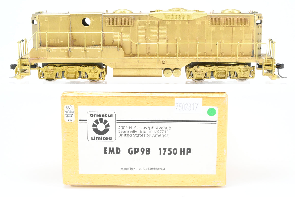Copy of HO Brass Oriental Limited Various Roads EMD GP-9B Cabless B ...