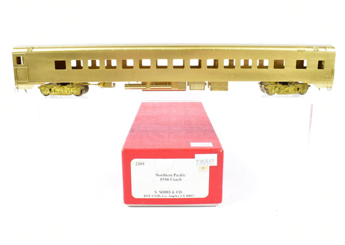 HO Brass Soho NP - Northern Pacific Coach #586