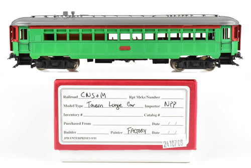 HO Brass NPP - Nickel Plate Products CNS&M - North Shore Line Interurban 415 (unpowered) Tavern Lounge Car Factory Painted  REBOXX
