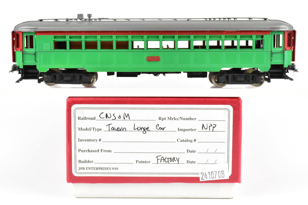 HO Brass NPP - Nickel Plate Products CNS&M - North Shore Line Interurban 415 (unpowered) Tavern Lounge Car Factory Painted  REBOXX