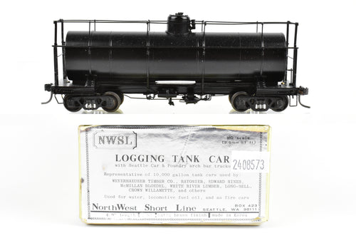 HO Brass NWSL - Northwest Short Line Various Roads 10,000 Gallon Logging Tank Car CP No Lettering