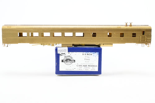 HO Brass Cascade Models D&RGW - Denver & Rio Grande Western 48-Seat ACF Diner #1116 (Ex. UP #4801) NO TRUCKS