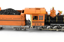 Load image into Gallery viewer, Sn3 Brass P-B-L Milestone Models D&amp;RGW - Denver &amp; Rio Grande Western Class C-16 2-8-0 #268 FP Bumblebee Scheme
