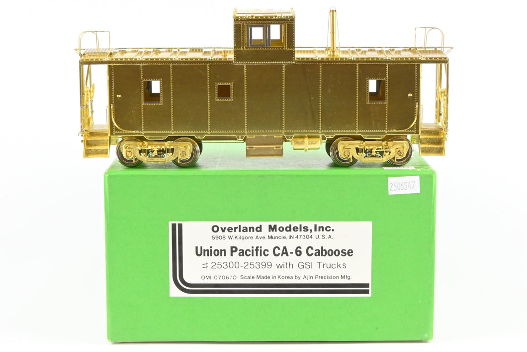 O Brass OMI - Overland Models, Inc. UP - Union Pacific CA-6 Caboose W/ GSI Trucks