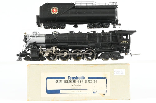 HO Brass PFM - Tenshodo GN - Great Northern 4-8-4 Class S-1 1970 Run Factory Painted No. 2550