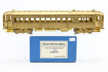 Load image into Gallery viewer, O Brass The Car Works Chicago Traction Special CNS&amp;M - Chicago North Shore &amp; Milwaukee 752-776 Coach Unpowered MISSING POLES
