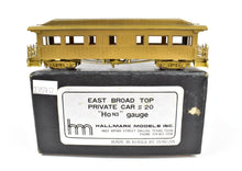 Load image into Gallery viewer, HOn3 Brass Hallmark Models EBT East Broad Top Private Car #20 Unpainted
