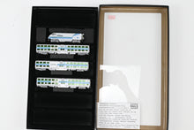 Load image into Gallery viewer, N Athearn Caltrain EMD F59PHI, Two Kato Coaches Coaches and One Kato Control Car Custom Painted. NO BOX
