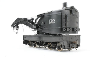 O Brass OMI - Overland Models, Inc. C&S - Colorado & Southern Industrial Brownhoist 120-Ton Crane, Open Cab, Powered Custom Painted No. 99001 NOT OPERATIONAL