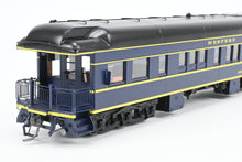 Load image into Gallery viewer, HO NEW Brass NBL - North Bank Line WP - Western Pacific Business Car #101 Blue w/ Yellow Stripe
