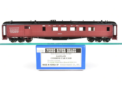 HO Brass Pecos River Brass ATSF - Santa Fe Heavyweight Combine Car #2410