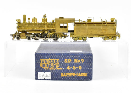 HOn3 Brass PFM - United SP - Southern Pacific No 9 4-6-0 Tender Drive Unpainted