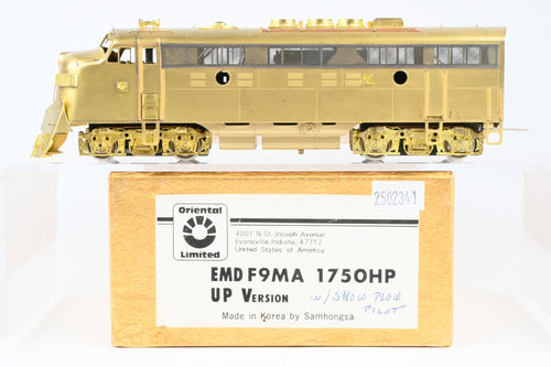 HO Brass Oriental Limited UP - Union Pacific EMD F9MA with Snowplow