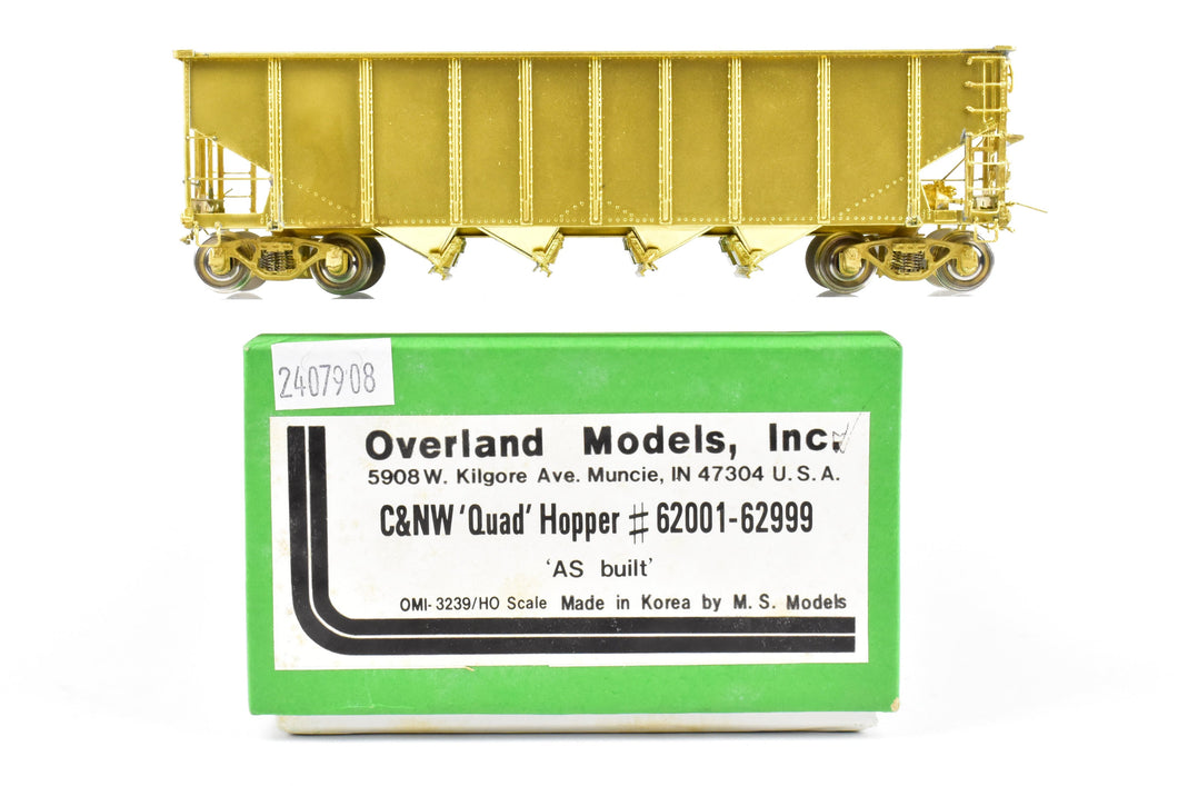 HO Brass OMI - Overland Models, Inc. C&NW - Chicago & North Western Quad Hopper #60001-60999 As Built